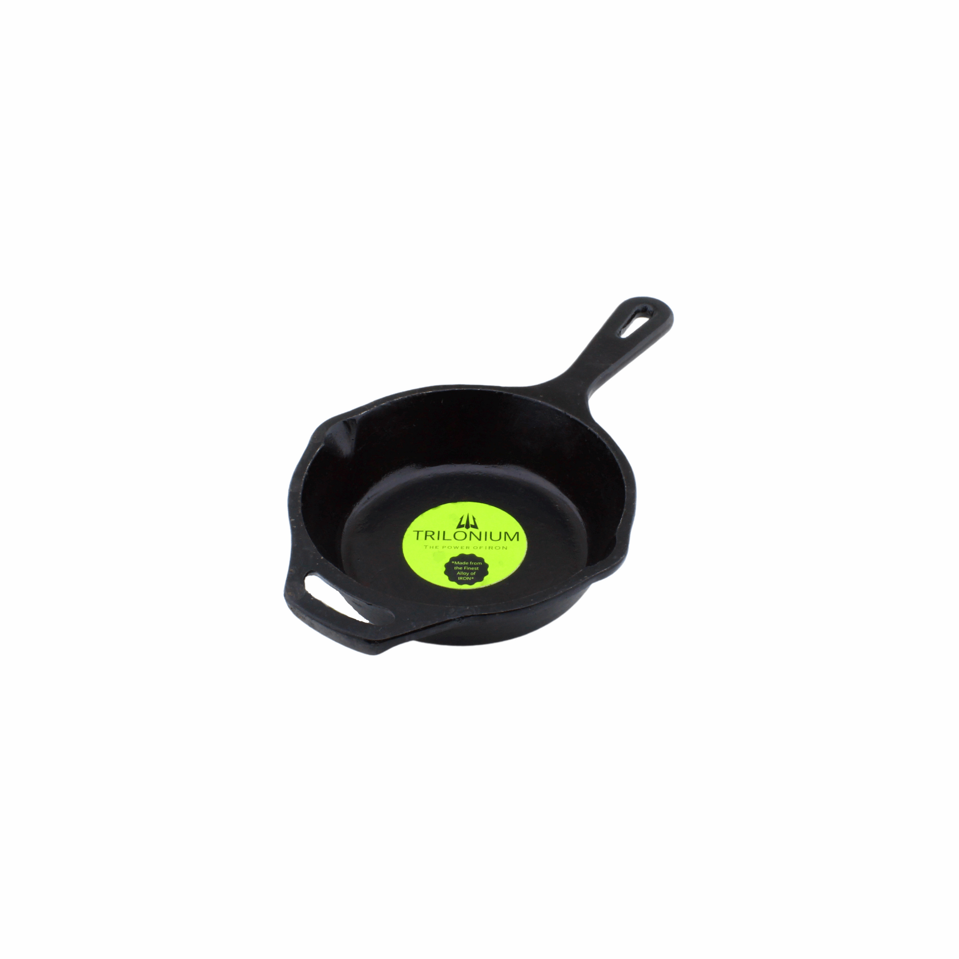 Cast Iron Mini Fry Pan | Skillet | Pre-Seasoned | 6 Inches | 1.23 Kgs | Induction Compatible | Classic