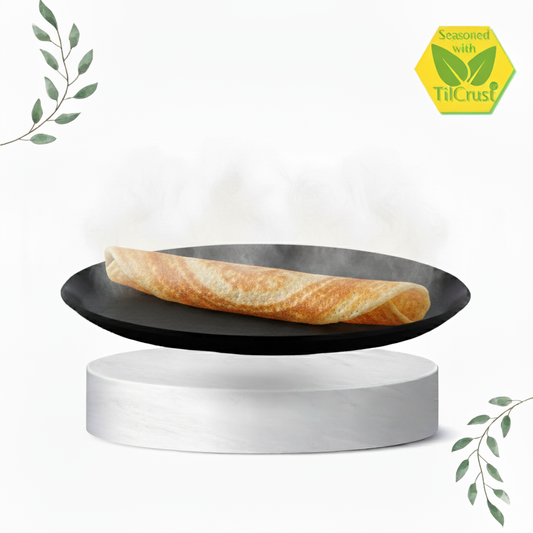 Trilonium Triple seasoned Iron Dosa Tawa Plate - 10.5 inches