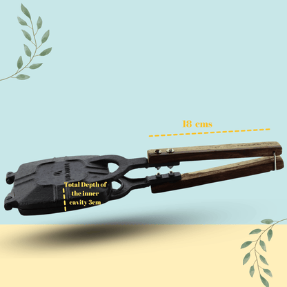 Trilonium Triple Seasoned Cast iron Gas Grill Sandwich maker