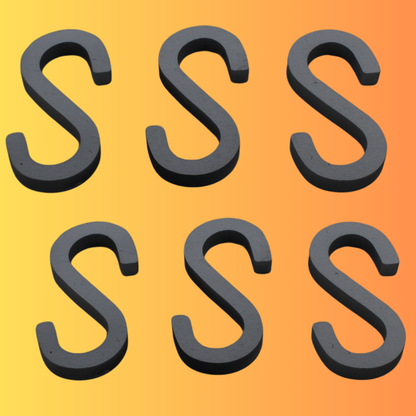Trilonium S-shaped Iron Hooks Set of 6 pcs