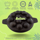 Cast Iron Paniyarakkal With Lid | Paniyaram Pan 12 Pits | Pre-Seasoned | 24cm | 2.2 Kgs