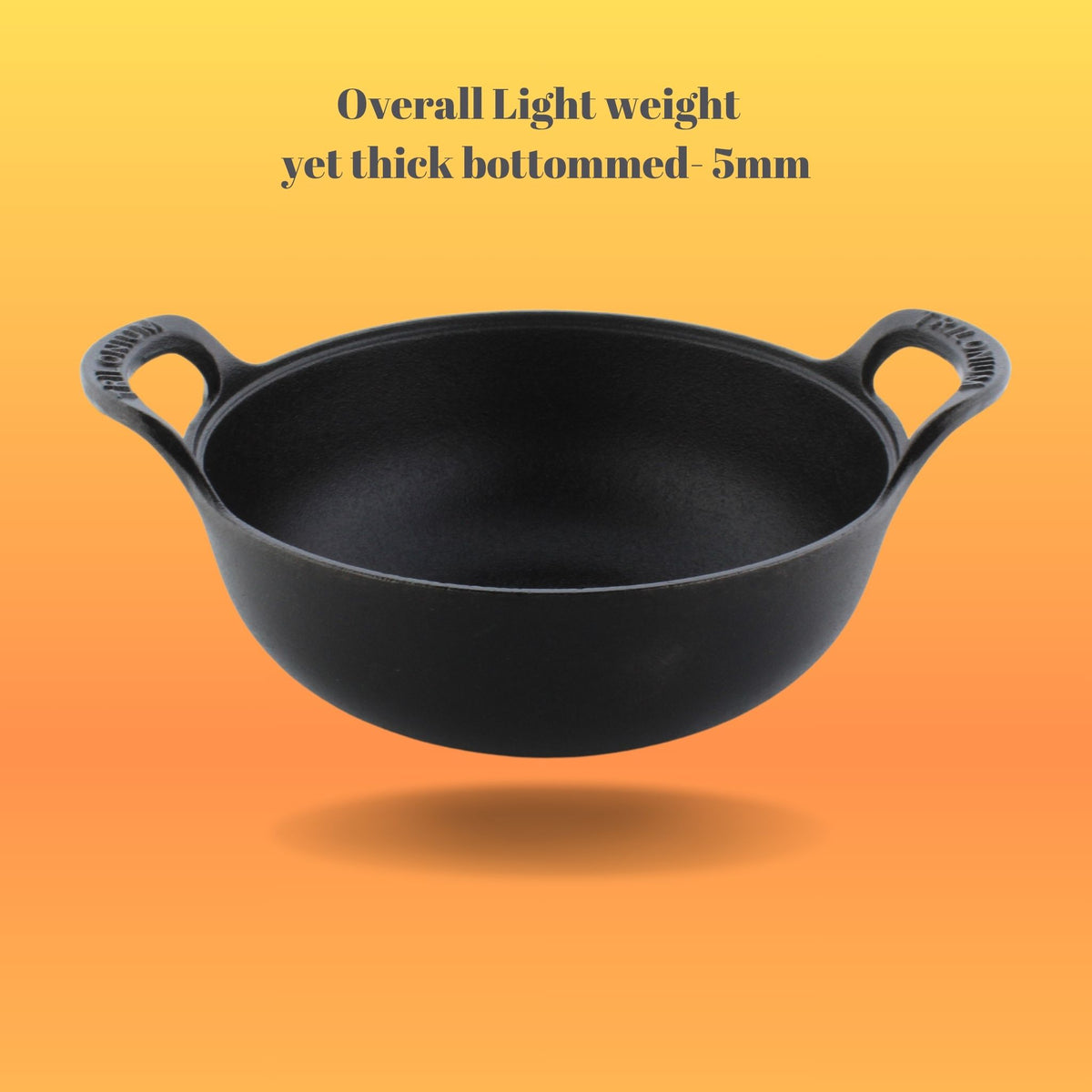 Trilonium Unicorn tawa, CrockWok kadhai and Classic skillet cast iron combo – view 16