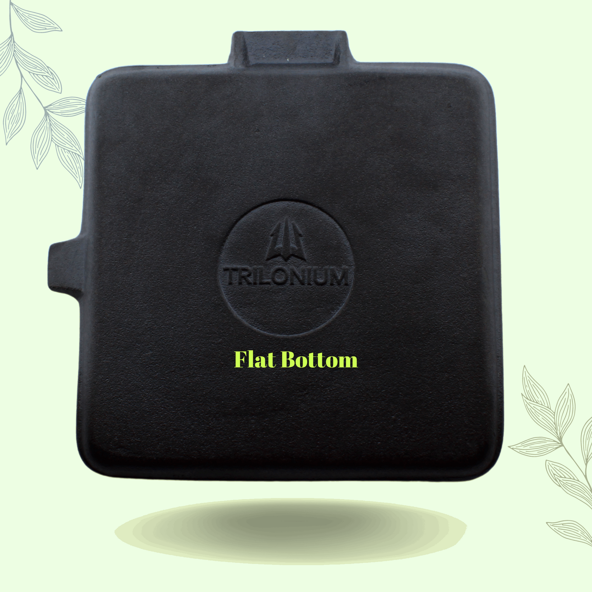 Cast Iron Grill Pan with Foldable Handle | Pre-Seasoned | 24cm | 1.5 Kgs | Square | Induction Compatible