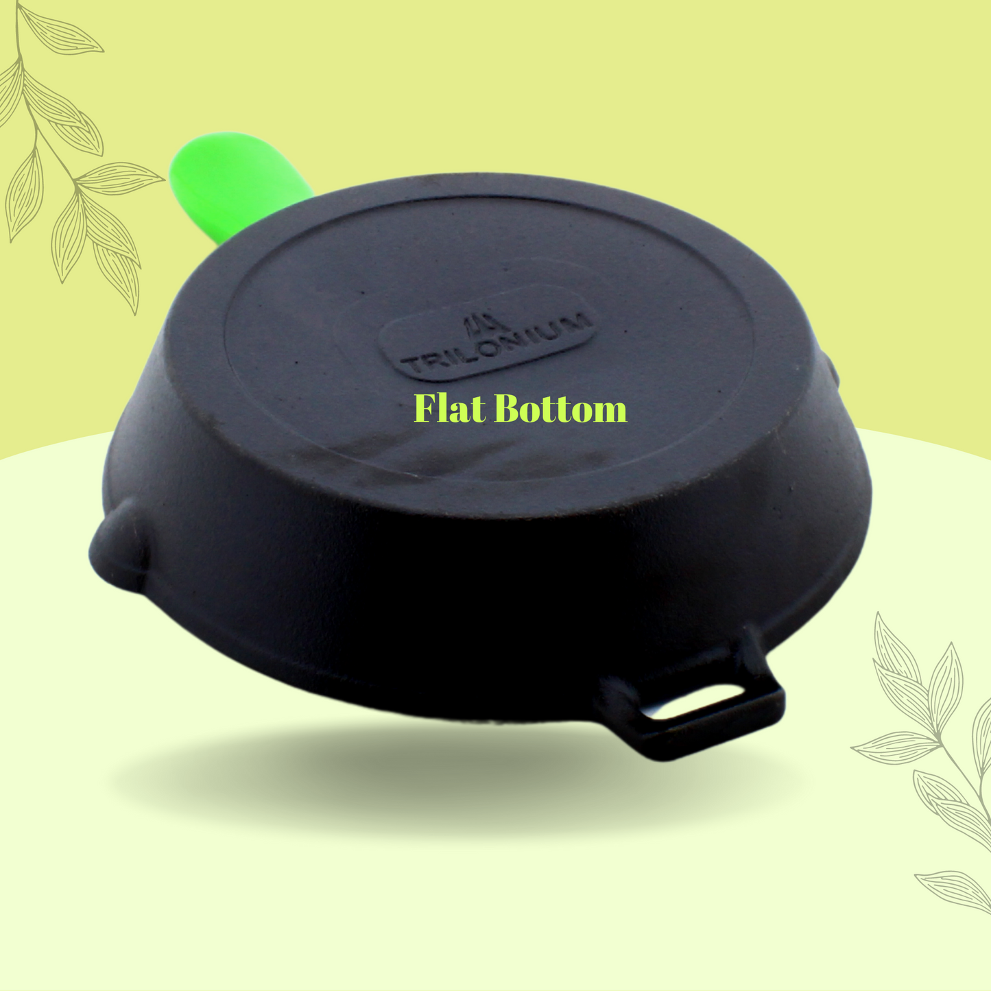 Trilonium Cast Iron Concave Tawa 28cms + Sleek Skillet 10 inches + Sleek Kadhai 26cms Combo Set