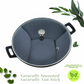 Cast Iron Kadai | Sleek Pre-Seasoned | Sleek | 24 cms | 2 Kgs | With Lid | Induction Compatible