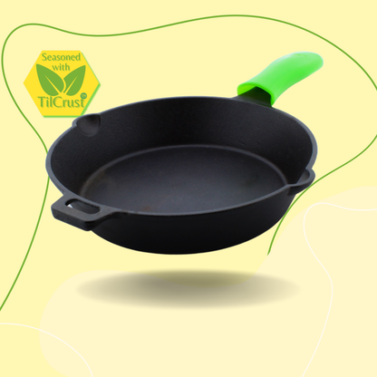 Trilonium Triple Sesoned Cast Iron Skillet 26cms, Weighs 2 Kgs