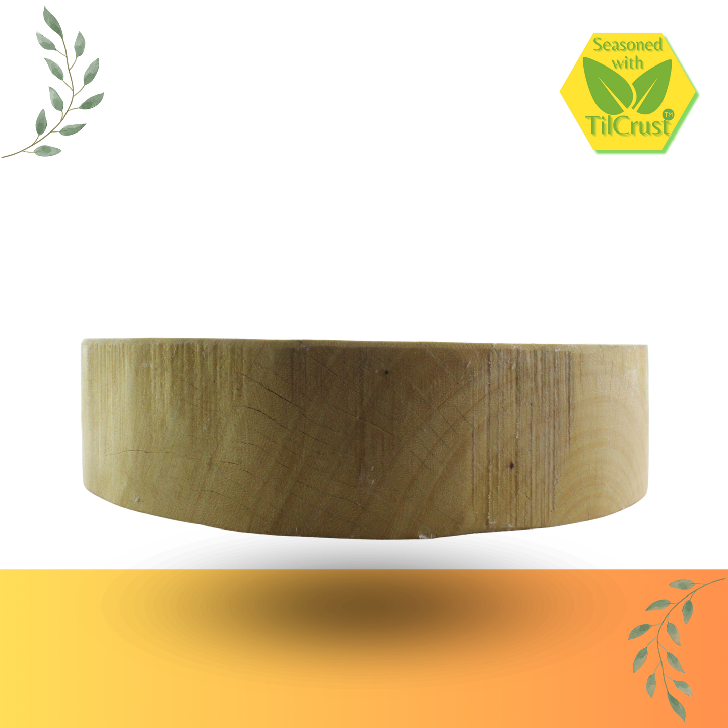 Trilonium Solid Hard Wood Natural cutting board 10 inches