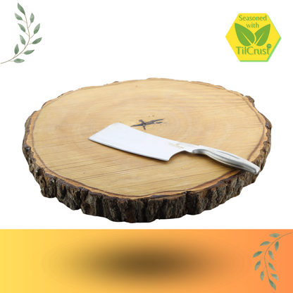 Trilonium Solid Hard Wood Natural cutting board 16 inches