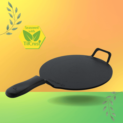 Trilonium Triple Seasoned Iron Dhruva Tawa 28cms, 3 kgs