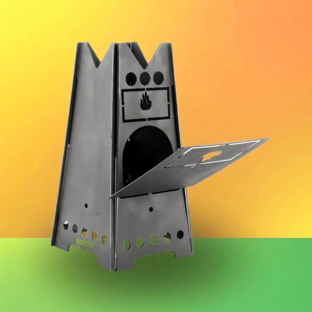 Trilonium Iron Agni Mini Wood-Fired Rocket Stove Flatpack