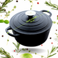 Cast Iron Dutch Oven Pot | Casserole | Biryani Pot | Cooking Pot | Pre-Seasoned | 22cm | 3 Litres | 3.7 Kgs