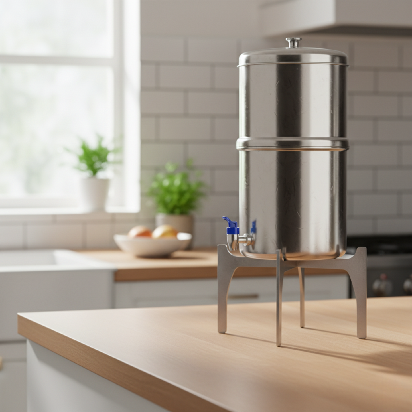 Trilonium Iron Water Filter/Flower Pot/Matka Stand