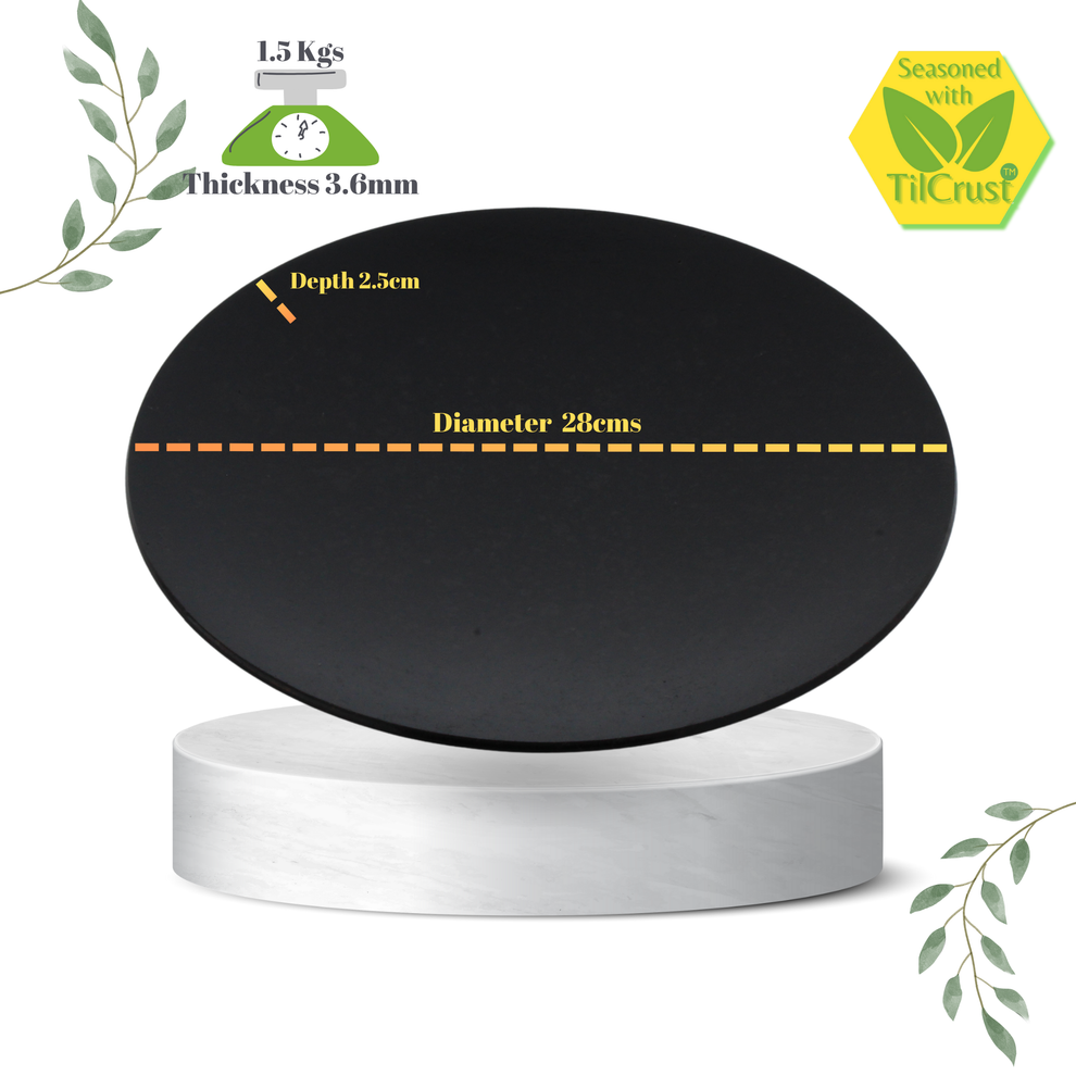 Trilonium Triple seasoned Iron Roti Tawa Plate - 27cms / 10.5 inches ...