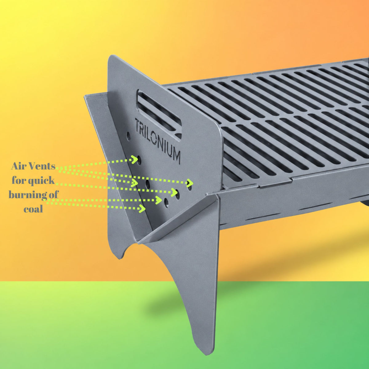 Trilonium Iron Classic Barbecue Grill Flat Pack