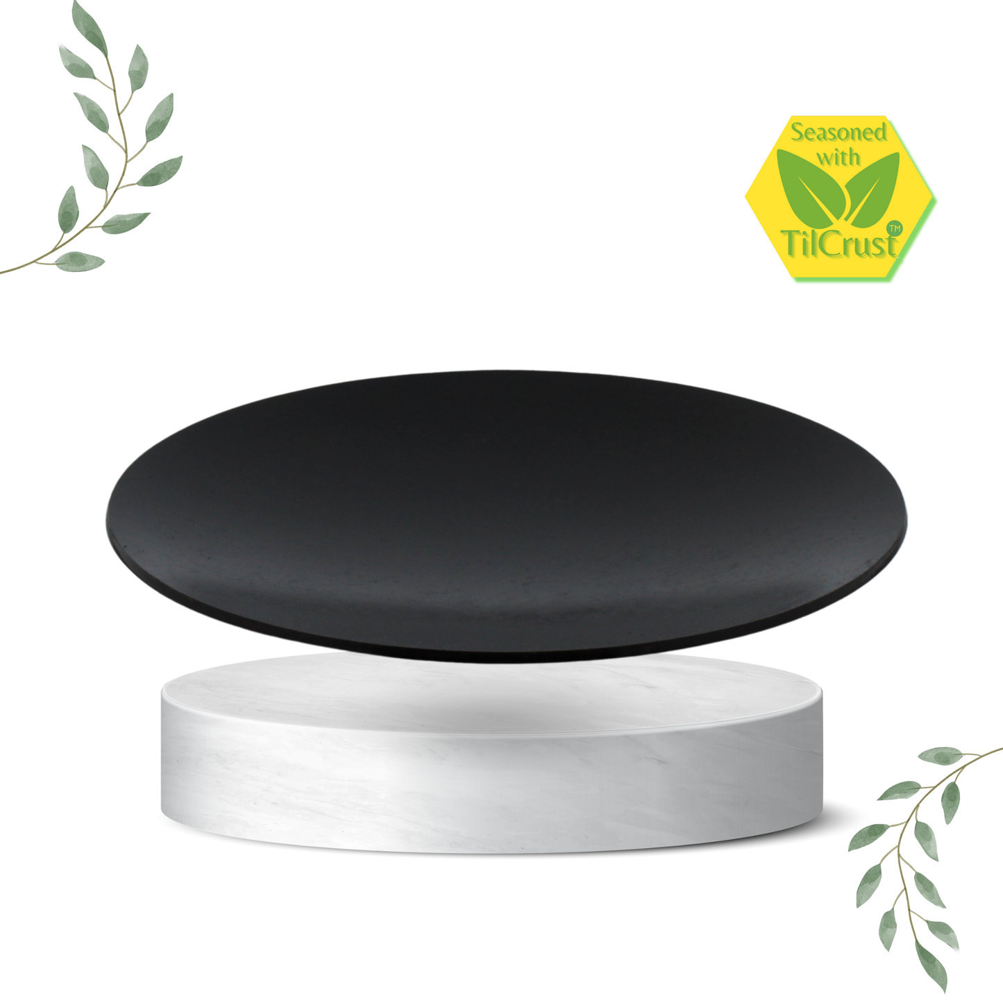 Trilonium Triple seasoned Iron Roti Tawa Plate - 11 inches