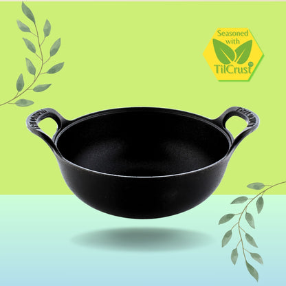 Trilonium Unicorn tawa, CrockWok kadhai and Classic skillet cast iron combo – view 13