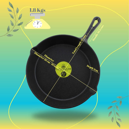 Trilonium Unicorn tawa, CrockWok kadhai and Classic skillet cast iron combo – view 4