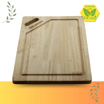 Trilonium Rubberwood Cutting Chopping board 15.5 x 11 inches