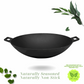 Cast Iron Kadai with lid | Sleek Pre-Seasoned | Capacity 3.5 Ltrs | Diameter 30cms | 12 inches | 2.8 Kgs | Induction Compatible