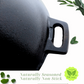 Cast Iron Kadai | Sleek Pre-Seasoned | Sleek | 24 cms | 2 Kgs | With Lid | Induction Compatible