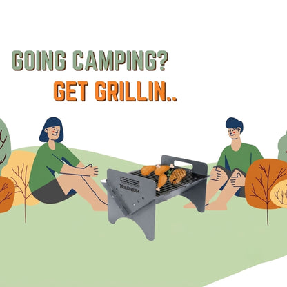 Trilonium Iron Classic Barbecue Grill Flat Pack