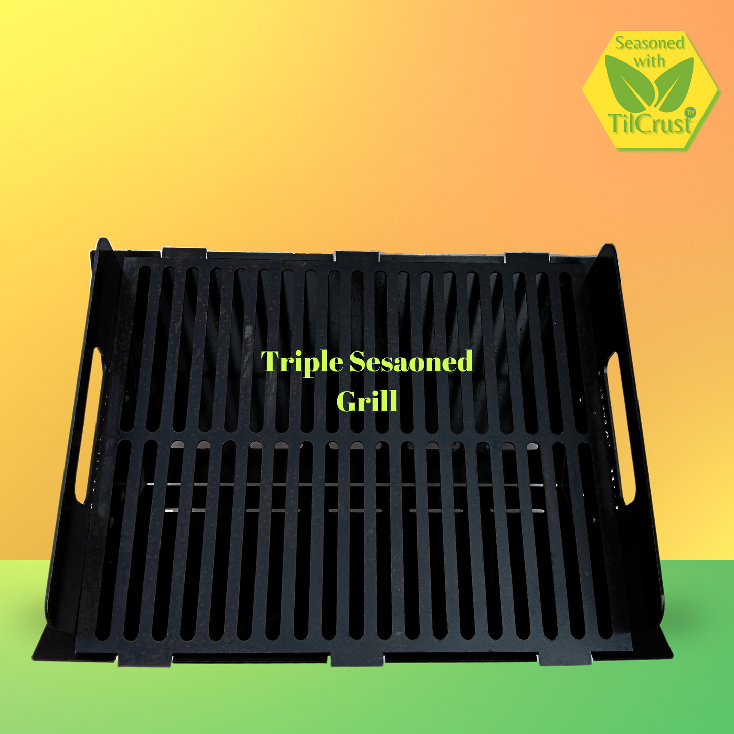 Trilonium Triple Seasoned Iron BBQ Grill Flatpack