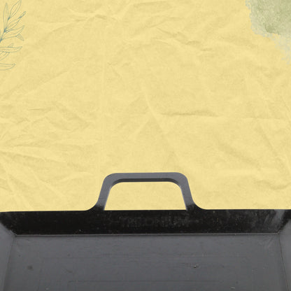 Trilonium Triple Seasoned Iron Multi Purpose Square Griddle Tawa 26x26 cms