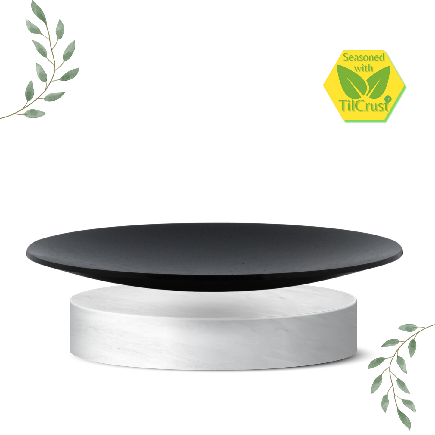 Trilonium Triple seasoned Iron Roti Tawa Plate - 11 inches