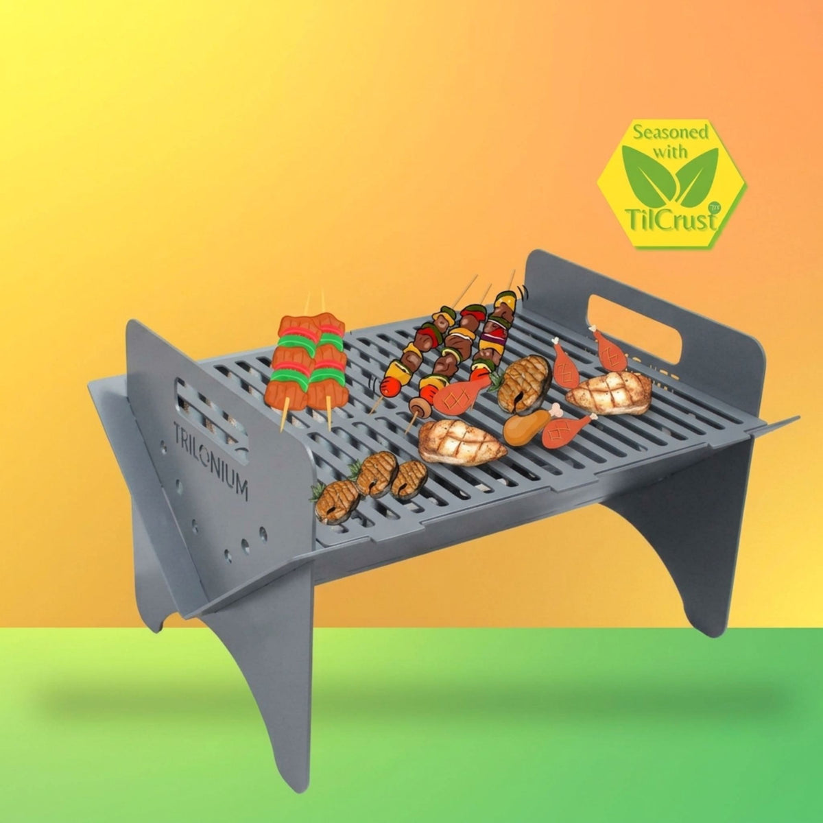Trilonium Iron Classic Barbecue Grill Flat Pack
