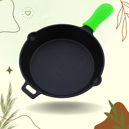 Trilonium Cast Iron Concave Tawa 28cms + Sleek Skillet 10 inches + Sleek Kadhai 26cms Combo Set