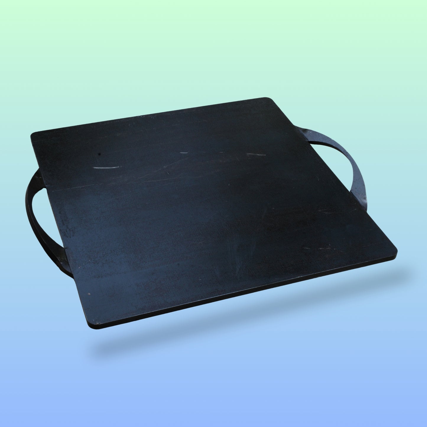 Trilonium Triple-Seasoned Iron Boulder Square Griddle Dosa Tawa 38 x 38 cms , Ultra Smooth, Weighs 9.5 Kgs