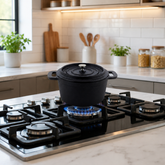 Trilonium Cast Iron Mini Cocotte Serving Pot 14 cms, Pre-Seasoned
