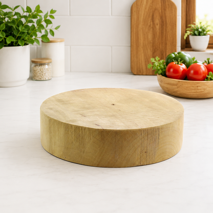 Trilonium Solid Hard Wood Natural cutting board 10 inches