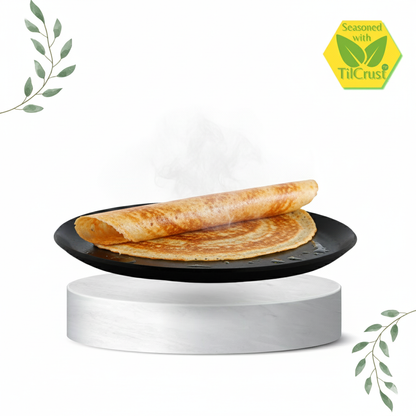 Trilonium Triple seasoned Iron Dosa Tawa Plate - 9.5 inches