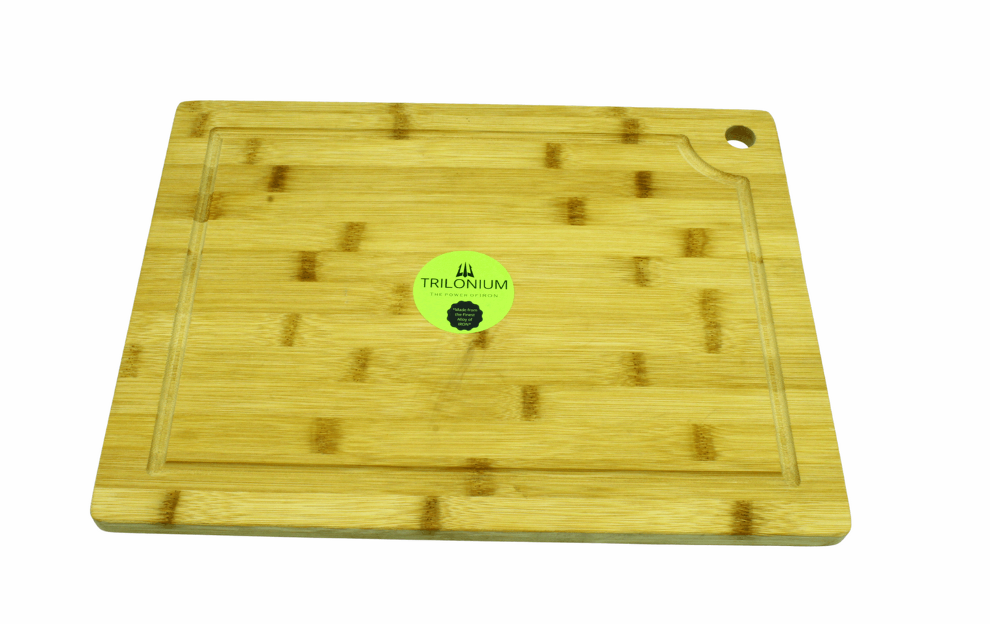 Bamboo Chopping Board | Cutting Board 16 x 12 inches | 1.13 KG TRILONIUM | Cast Iron Cookware