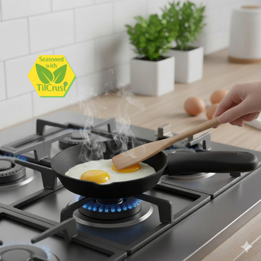 Trilonium Pre-Seasoned Cast Iron Classic Skillet 8 inches