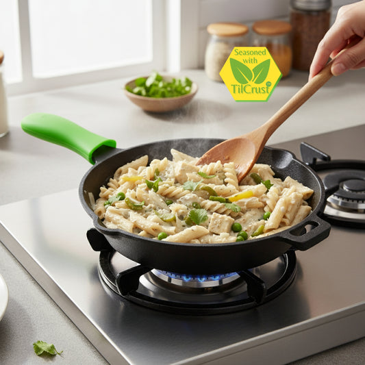 Trilonium Triple Sesoned Cast Iron Skillet 26cms, Weighs 2 Kgs