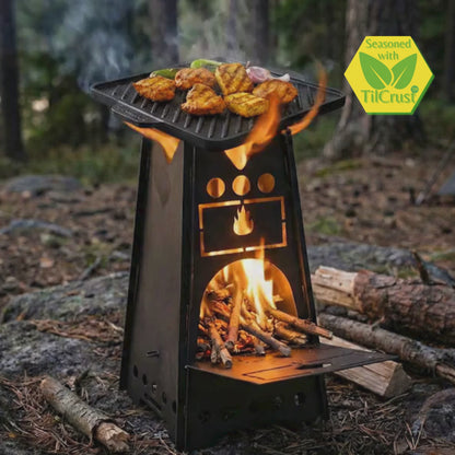 Trilonium Wood Fired Rocket Camping Stove mini