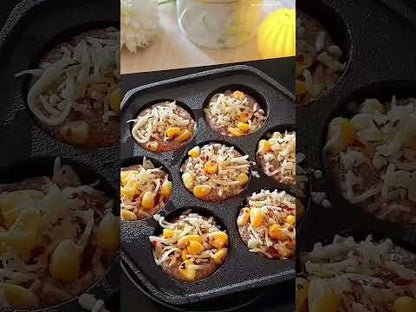 Trilonium Triple Seasoned Cast Iron Appe Paddu Paniyaram pan LHP7