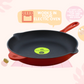 Cast Iron Skillet | Fry Pan | Enameled | 26cm | 2.5 Kgs | Induction Compatible