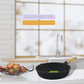 Trilonium Cast Iron Wooden handle Skillet 20 cms | Pre-Seasoned with TilCrust™ | Weighs 1.2 Kgs | Induction Compatible