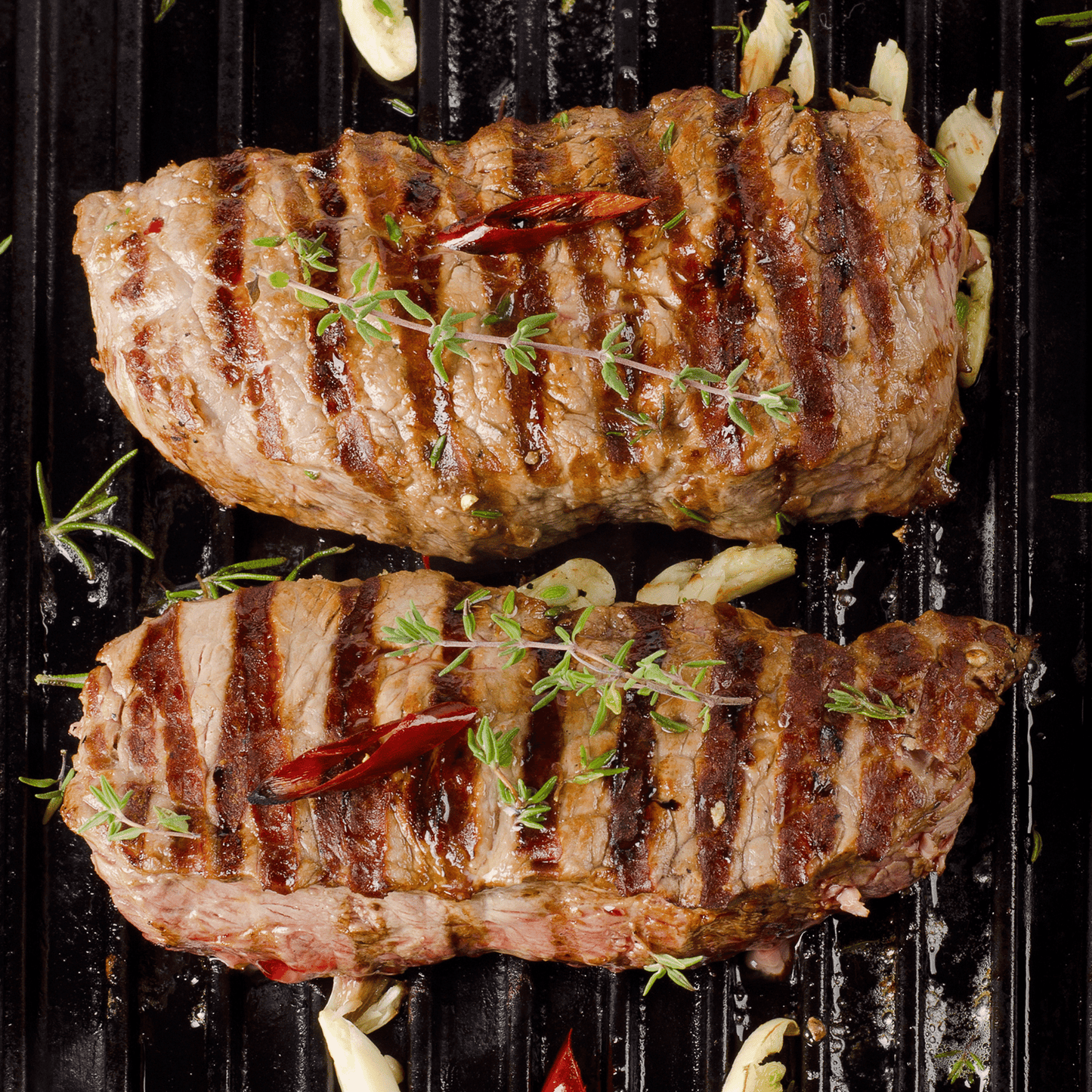 Trilonium Cast Iron Grill Pan 26 cm | Pre-Seasoned with TilCrust™ | Weighs 2.4 Kgs | Induction Compatible