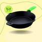 Cast Iron Skillet | Fry Pan | Pre-Seasoned | 10 inches | 2 Kgs | Induction Compatible | Free Silicone Heat Proof Sleeve Grip for hot handles