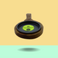 Trilonium Pre-Seasoned Cast Iron Sizzler Plate With Wooden Base | 5 inches | 0.62 Kgs