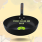 Trilonium Carbon Steel Skillet Fry Pan 10 inches, Hammered finish and Pre-Seasoned, Weighs 0.8 Kgs