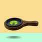Trilonium Pre-Seasoned Cast Iron Sizzler Plate With Wooden Base | 5 inches | 0.62 Kgs