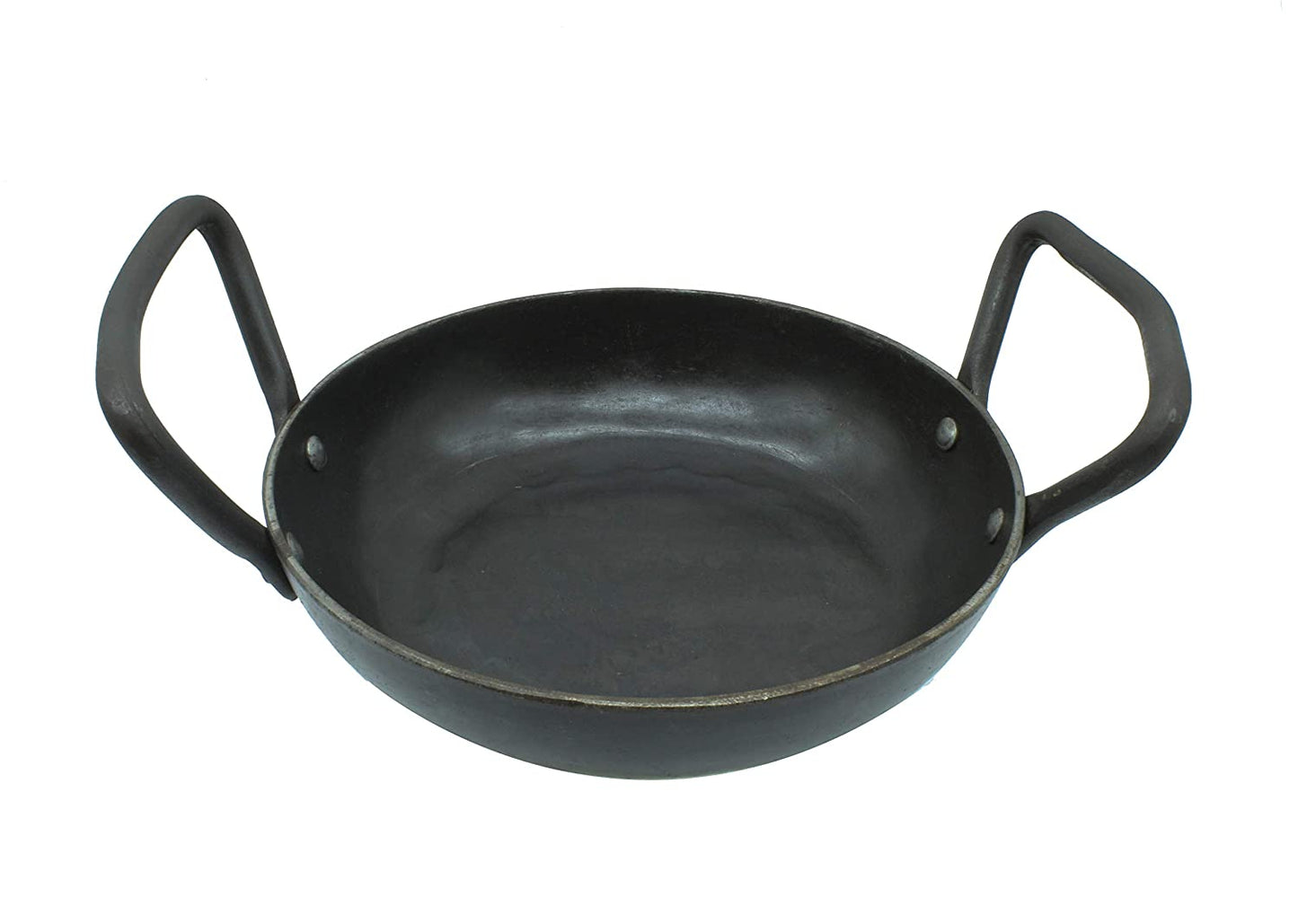 Wrought Iron Skillet | Fry Pan | 20cm | 1.3 KG | Induction Compatible TRILONIUM | Cast Iron Cookware