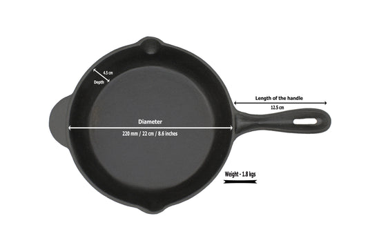 Pretreated Cast Iron Pans - Cast Iron Frying Pans Non-stick Surface, Cast  Iron Frying Pans With Heat-resistant Handles (black) - Temu