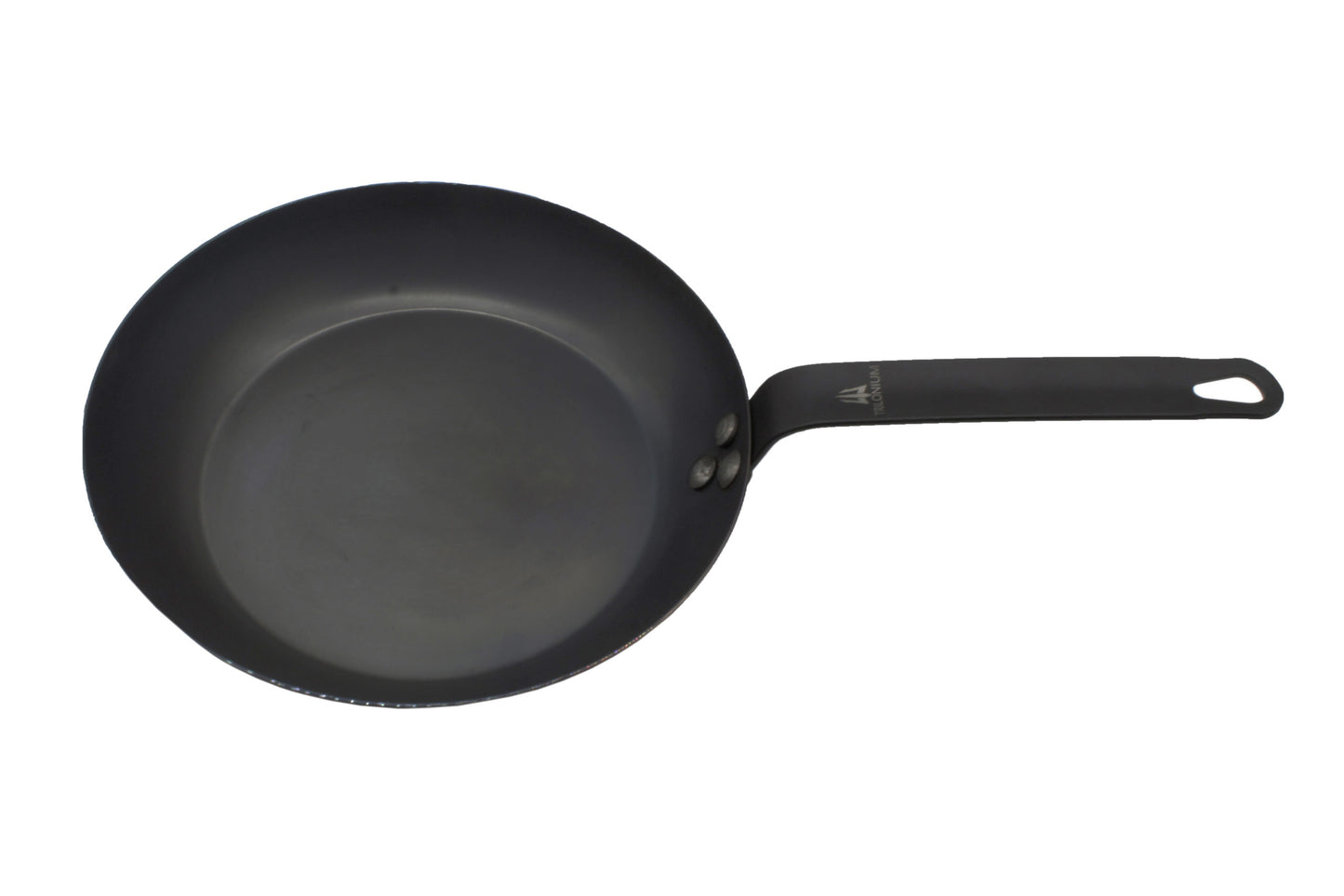 Carbon Steel Skillet | Fry Pan | Pre-Seasoned | 24cm | 0.8 KG TRILONIUM | Cast Iron Cookware