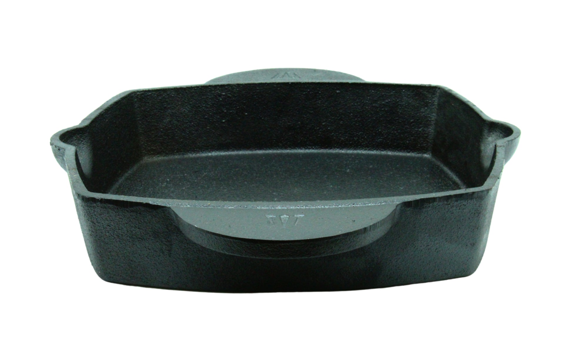 Cast Iron Skillet | Pre-Seasoned | 26cm | 4 KG | Dual Handle | Square | Induction Compatible TRILONIUM | Cast Iron Cookware